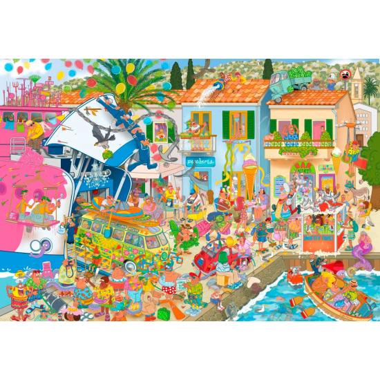 Puzzle Bluebird Heiterkeit am Hafen 1000 Teile