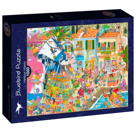Puzzle Bluebird Heiterkeit am Hafen 1000 Teile