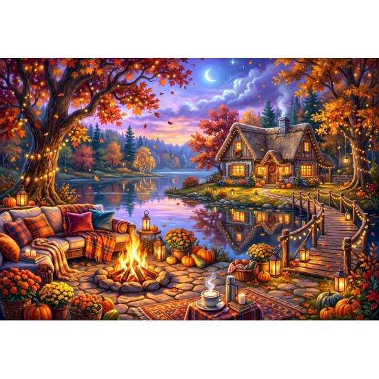 Puzzle Bluebird Am Kamin 1000 Teile