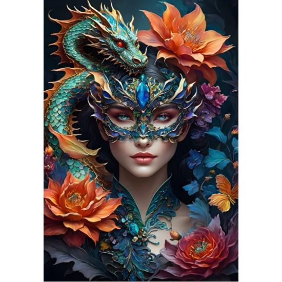 Puzzle Bluebird Die Dame mit dem Drachen 1000 Teile Puzzle Bluebird Die Dame mit dem Drachen 1000 Teile