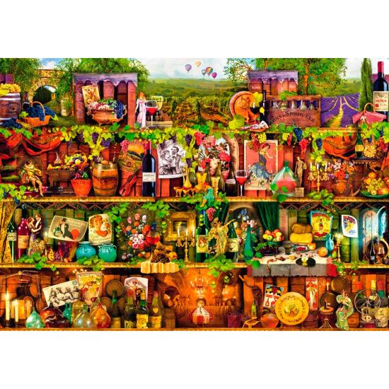 Bluebird Das Weinregal-Puzzle 1000 Teile