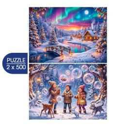 Bluebird Puzzle Der Zauber Des Winters 2x500 Teile