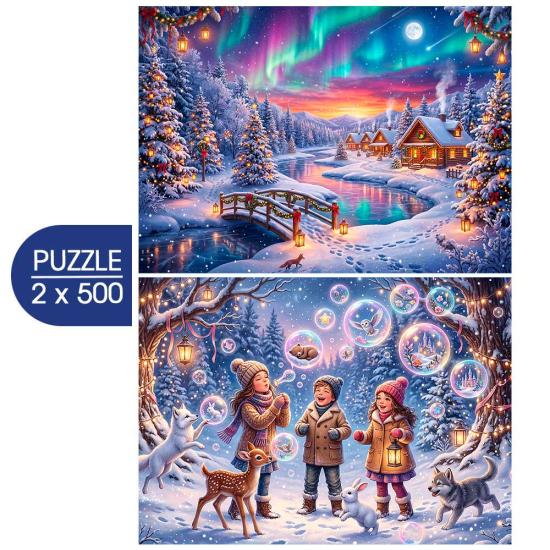 Bluebird Puzzle Der Zauber Des Winters 2x500 Teile