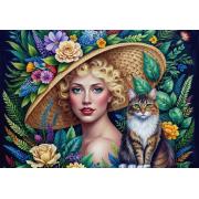 Puzzle Bluebird Die Frau Und Die Katze 1000 Teile