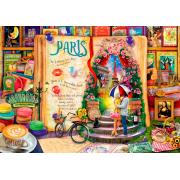 Bluebird Puzzle Life ist ein offenes Buch in Paris mit 1000 Teil