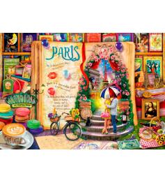 Bluebird Puzzle Life ist ein offenes Buch in Paris mit 1000 Teil