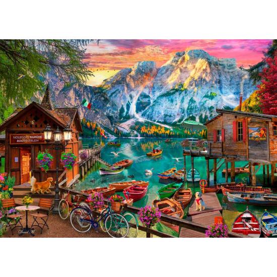 Puzzle Bluebird Lago Di Braies, Italien 500 Teile