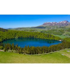 Bluebird Lake Pavin in der Auvergne Puzzle 1000 Teile
