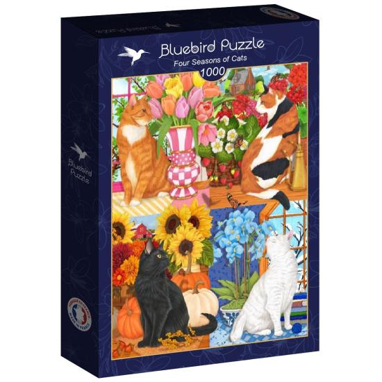 Puzzle Bluebird Vier Jahreszeiten Der Katzen 1000 Teile