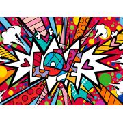 Puzzle Bluebird Love Pop Dot Burst 500 Teile