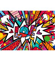 Puzzle Bluebird Love Pop Dot Burst 500 Teile