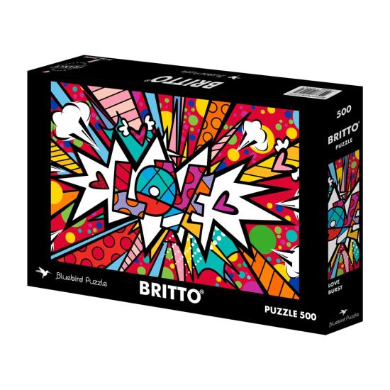 Puzzle Bluebird Love Pop Dot Burst 500 Teile