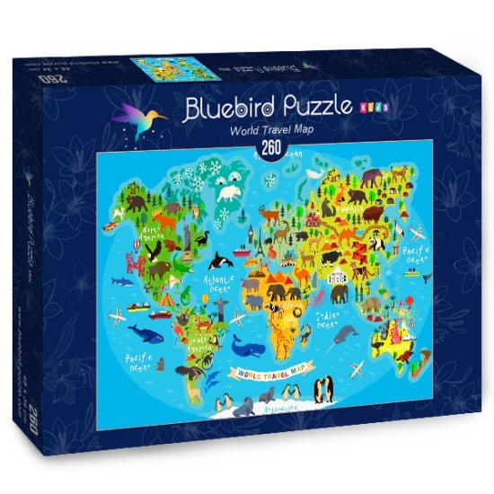 Bluebird Weltreisekarten-Puzzle 260 Teile