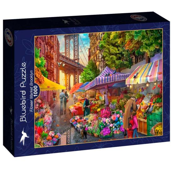 Puzzle Bluebird Blumenmarkt Brooklyn 1000 Teile