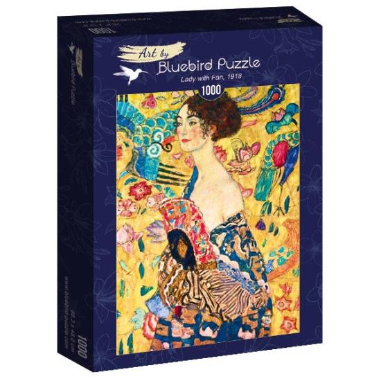 Bluebird Lady mit Fächerpuzzle 1000 Teile