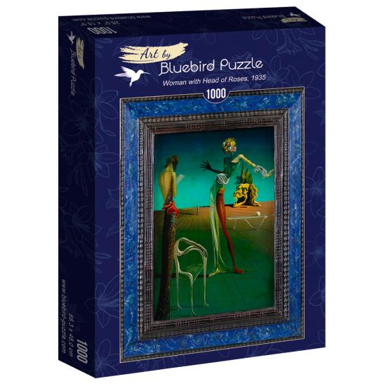 Puzzle Bluebird Woman mit Rosenkopf 1000 Teile