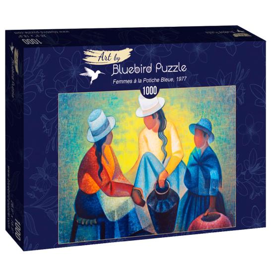 Bluebird Puzzle Frauen mit dem blauen Potiche 1000 Teile