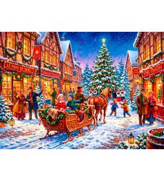 Puzzle Bluebird Weihnachten Im Dorfzentrum 500 Teile