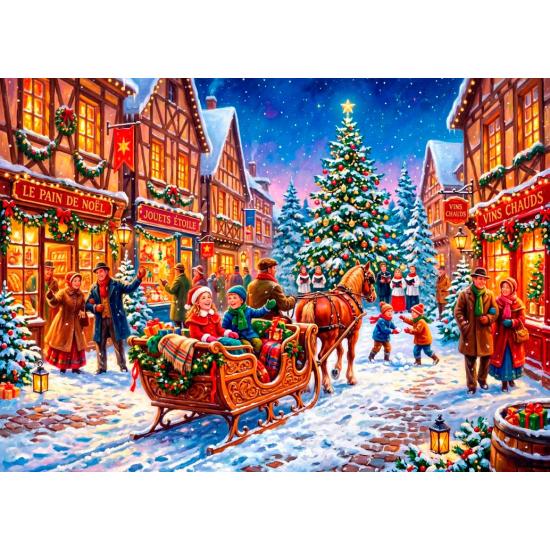 Puzzle Bluebird Weihnachten Im Dorfzentrum 500 Teile