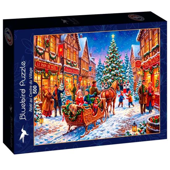 Puzzle Bluebird Weihnachten Im Dorfzentrum 500 Teile