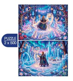 Bluebird Puzzle Schnee Und Zauber 2x500 Teile
