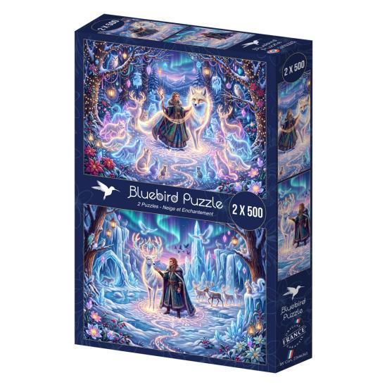 Bluebird Puzzle Schnee Und Zauber 2x500 Teile