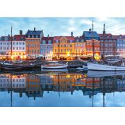 Puzzle Bluebird Nyhavn bei Einbruch der Dunkelheit - Kopenhagen