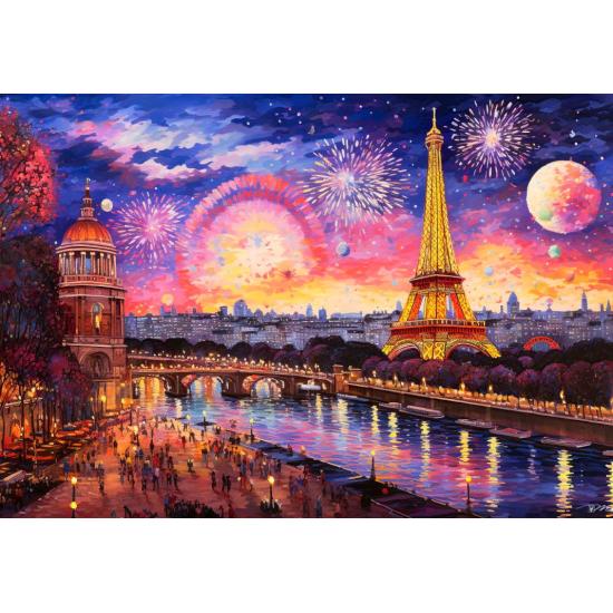 Puzzle Bluebird Landschaft im Pointillismus 1000 Teile Puzzle Bluebird Landschaft im Pointillismus 1000 Teile