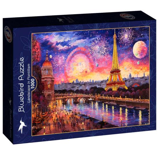 Puzzle Bluebird Landschaft im Pointillismus 1000 Teile Puzzle Bluebird Landschaft im Pointillismus 1000 Teile