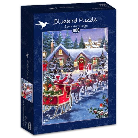 Bluebird Weihnachtsmann und sein Schlitten Puzzle 1000 Teile