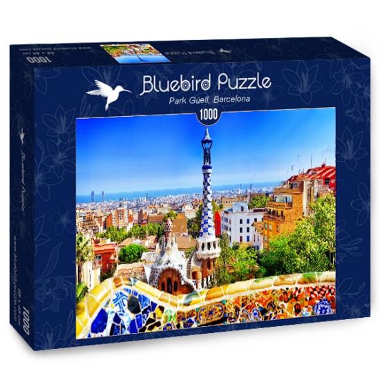 Bluebird Park Güell Puzzle in Barcelona 1000 Teile