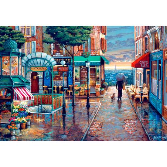 Puzzle Bluebird Spaziergang an einem regnerischen Tag 1000 Teile