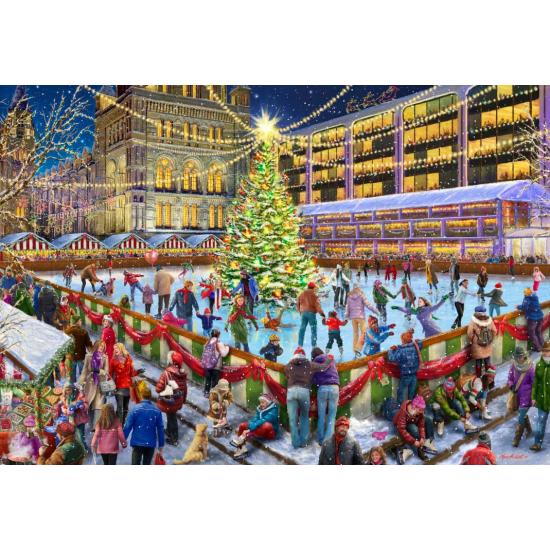 Puzzle Bluebird Weihnachtseislauf 1000 Teile
