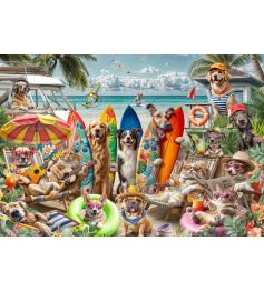 Bluebird Hunde Und Katzen Am Strand Puzzle 2000 Teile