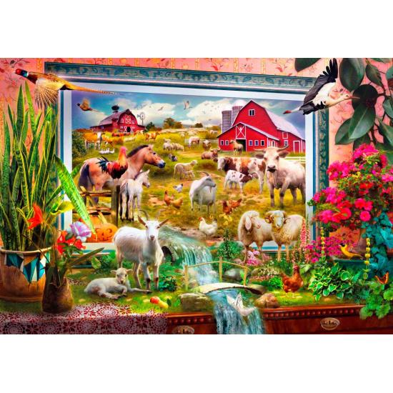 Bluebird Gemälde der Magic Farm Puzzle 1000 Teile