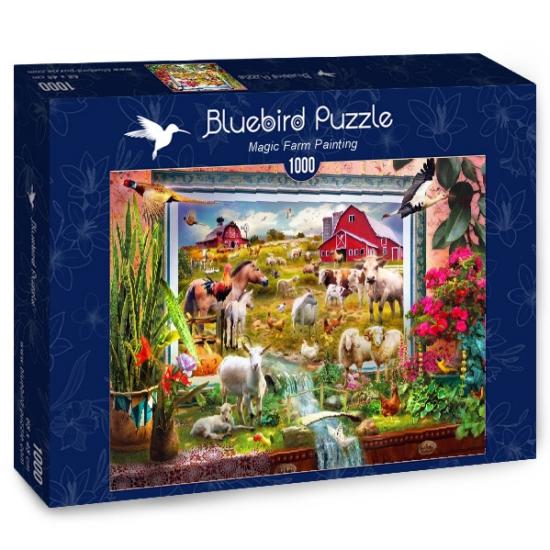 Bluebird Gemälde der Magic Farm Puzzle 1000 Teile