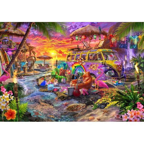 Puzzle Bluebird Hippie-Strand 1000 Teile