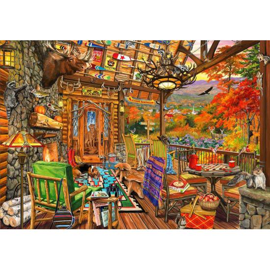 Bluebird Porch Adirondack 1000-teiliges Puzzle