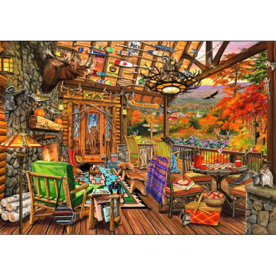 Puzzle Bluebird Adirondack-Veranda 2000 Teile Puzzle Bluebird Adirondack-Veranda 2000 Teile