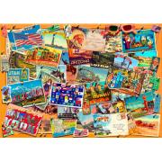 Bluebird Puzzle-Postkarten aus den Vereinigten Staaten mit 1000