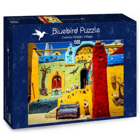 Bluebird Buntes afrikanisches Dorf-Puzzle 1500 Teile