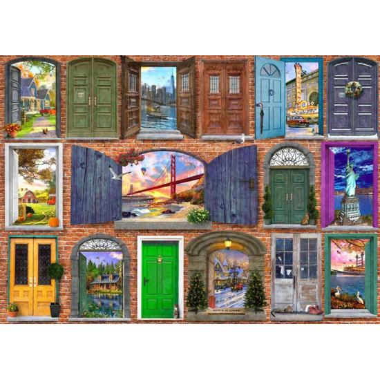Bluebird Doors of the United States Puzzle 2000 Teile