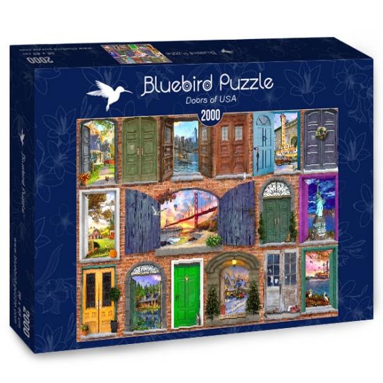 Bluebird Doors of the United States Puzzle 2000 Teile