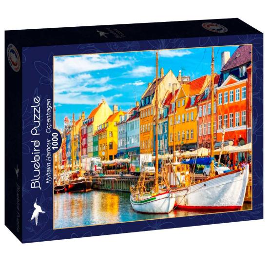 Puzzle Bluebird Hafen Nyhavn, Kopenhagen 1000 Teile