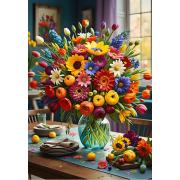 Puzzle Bluebird Bunter Blumenstrauß 1000 Teile