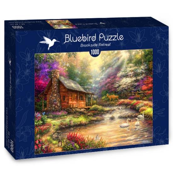 Bluebird Retreat in the Creek 1000-teiliges Puzzle Bluebird Retreat in the Creek 1000-teiliges Puzzle