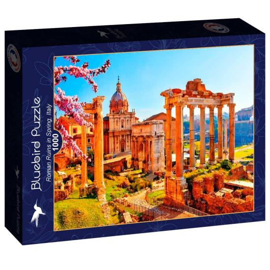 Bluebird Römische Ruinen im Frühling Puzzle mit 1000 Teilen