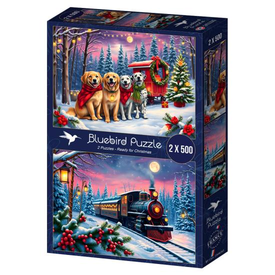 Bluebird Puzzle Weihnachten Steht Vor Der Tür 2x500 Teile