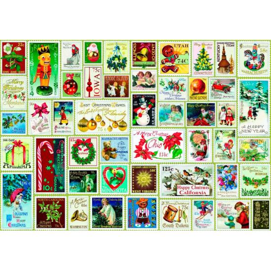 Bluebird Weihnachtsstempel-Puzzle 1000 Teile