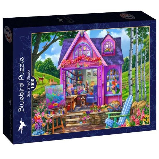 Puzzle Bluebird She Shed Studio 1000 Teile